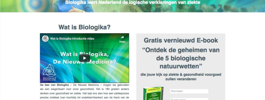 Biologika Nederland WordPress website