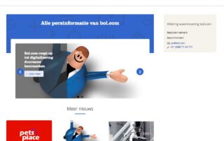 wordpress website webdesign voor pers.bol.com