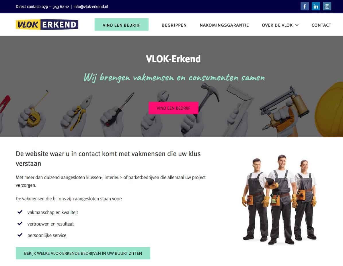 Vlok Erkend Wordpress Vind Bedrijf Desktop