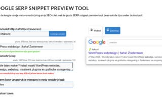 google-SERP snippet preview tool-2023