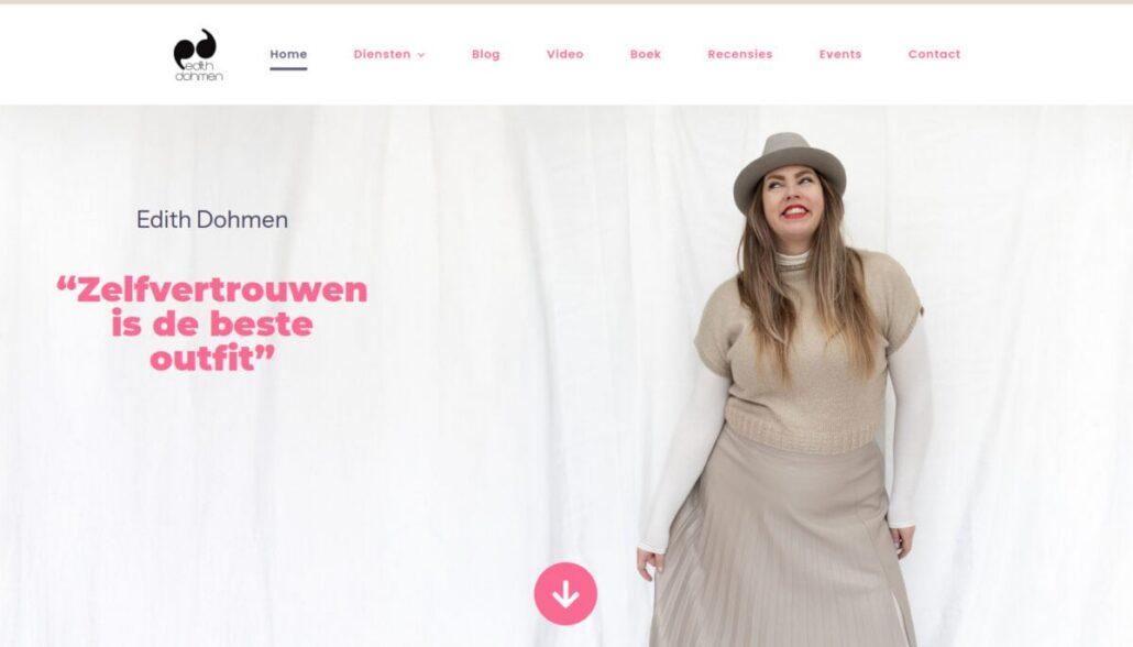 Edith Dohmen Website Desktop