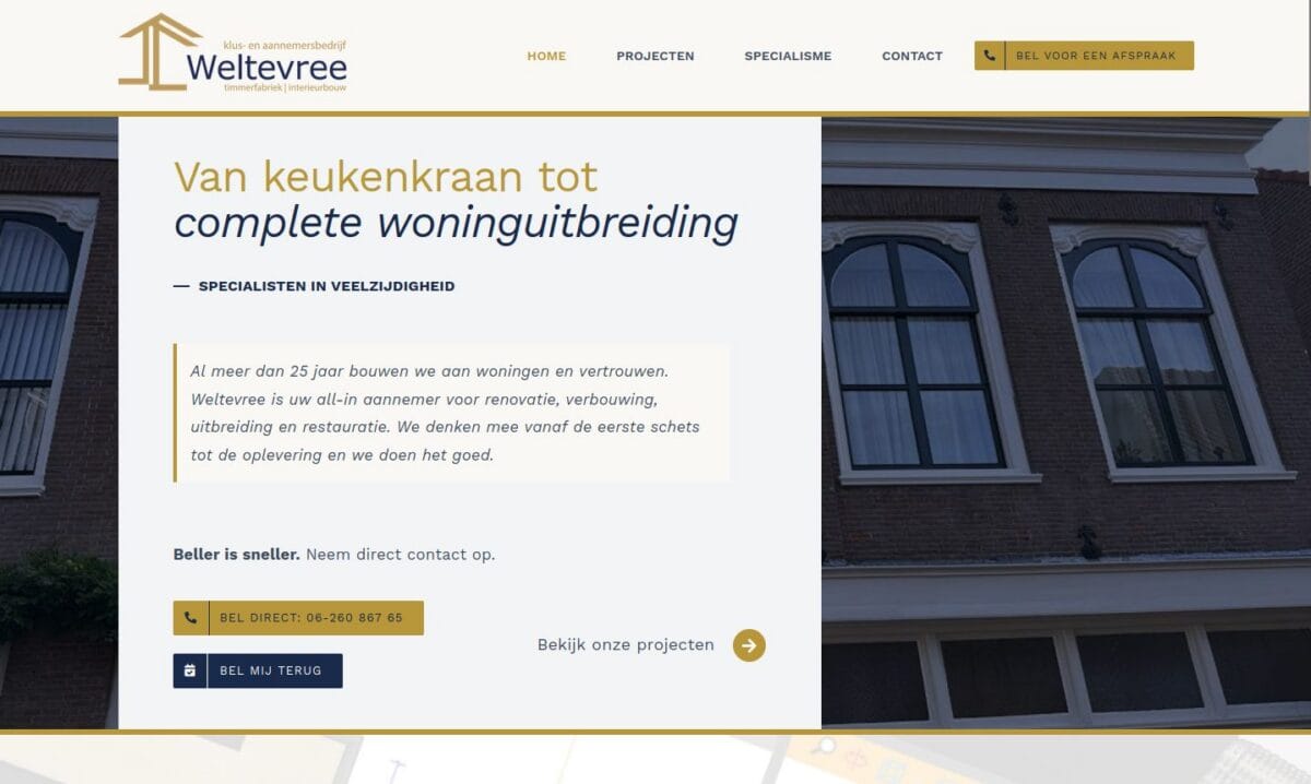 Nieuwe WordPress website voor VLOK Erkend klusbedrijf
